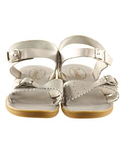 FOOTMATES SILVER SANDALS  *EUC SIZE CHILD 3