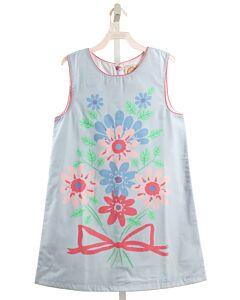 THE BEAUFORT BONNET COMPANY  LT BLUE  FLORAL PRINTED DESIGN DRESS