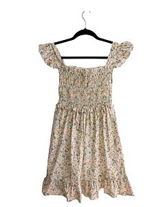 BELLA BLISS  WHITE  FLORAL SMOCKED DRESS