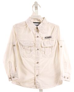 COLUMBIA  WHITE    SHIRT-LS