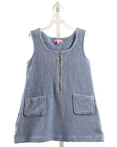 BISBY BY LITTLE ENGLISH  BLUE TERRY CLOTH   KNIT DRESS