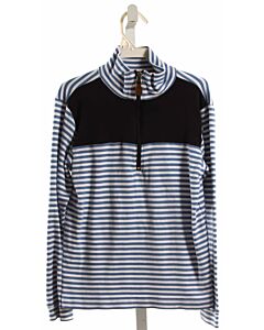 BELLA BLISS  BLUE  STRIPED  PULLOVER