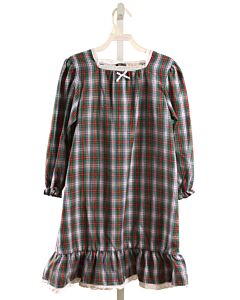 THE BEAUFORT BONNET COMPANY  GREEN  PLAID  LOUNGEWEAR WITH EYELET TRIM