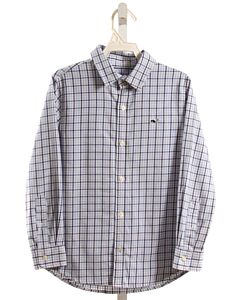 VINEYARD VINES  BLUE  PLAID  DRESS SHIRT