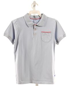 BELLA BLISS  LT BLUE    KNIT SS SHIRT