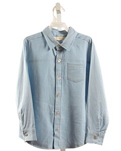 HANNAH KATE  LT BLUE LINEN   DRESS SHIRT