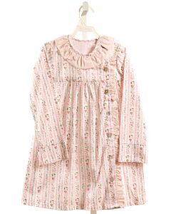 HANNAH KATE  LT PINK  FLORAL  DRESS WITH RUFFLE