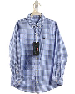VINEYARD VINES  BLUE  GINGHAM  DRESS SHIRT