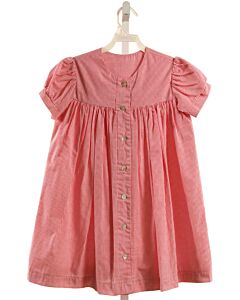 HANNAH KATE  RED  WINDOWPANE  DRESS