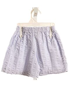 ALICE KATHLEEN  LT BLUE SEERSUCKER WINDOWPANE  SHORTS