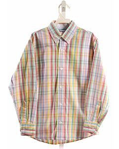 BELLA BLISS  MULTI-COLOR  PLAID  DRESS SHIRT