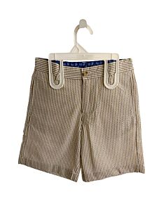 J. BAILEY  BROWN SEERSUCKER STRIPED  SHORTS
