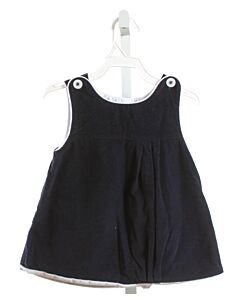 THE PROPER PEONY  NAVY CORDUROY   DRESS WITH BUBBLE HEM