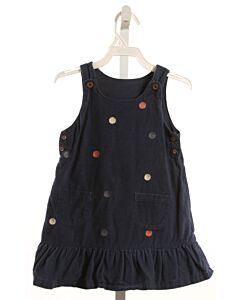 MARKS & SPENCER  NAVY CORDUROY POLKA DOT  DRESS