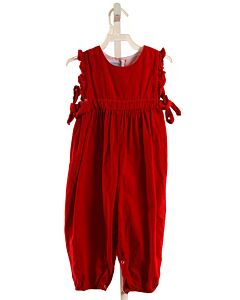 BELLA BLISS  RED CORDUROY   ROMPER