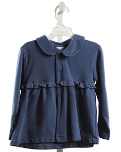 BELLA BLISS  BLUE    CARDIGAN WITH RUFFLE