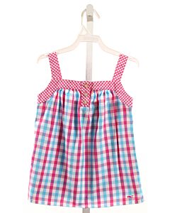 VINEYARD VINES  PINK  PLAID  SLEEVELESS SHIRT