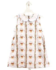 GRACE & JAMES  WHITE   PRINTED DESIGN DRESS