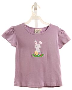 LUIGI  LAVENDER   APPLIQUED KNIT SS SHIRT