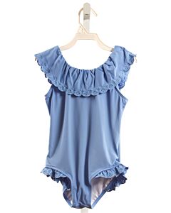 THE BEAUFORT BONNET COMPANY  BLUE    1-PIECE SWIMSUIT WITH EYELET TRIM