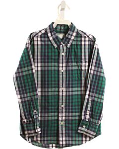 CREWCUTS  GREEN  PLAID  DRESS SHIRT