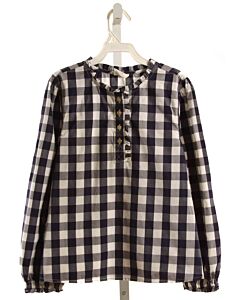CREWCUTS  BLUE  GINGHAM  SHIRT-LS
