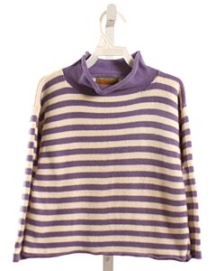 CLAVER  PURPLE  STRIPED  SWEATER
