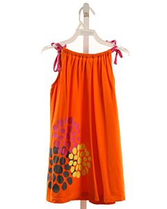 HANNA ANDERSSON  ORANGE   PRINTED DESIGN KNIT DRESS