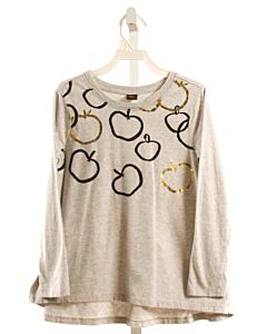 TEA  GRAY  PRINT  KNIT LS SHIRT