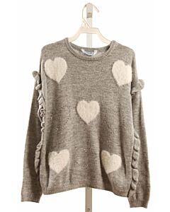 MAYORAL  GRAY    SWEATER WITH RUFFLE