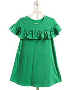 MABEL + HONEY  GREEN    KNIT DRESS WITH RUFFLE