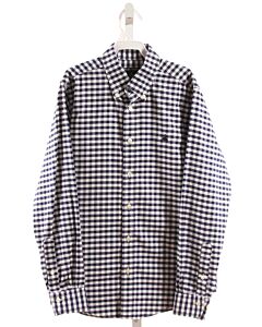 BROOKS BROTHERS  BLUE  GINGHAM  DRESS SHIRT