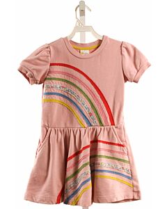 MINI BODEN  PINK   APPLIQUED KNIT DRESS