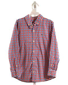 VINEYARD VINES BLUE PLAID DRESS SHIRT