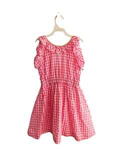 CREWCUTS  HOT PINK  GINGHAM  DRESS WITH RUFFLE