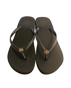 TORY BURCH BLACK SANDALS *NO SIZE TAG BUT RUNS LIKE A SIZE 3 *EUC SIZE CHILD 3
