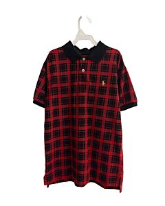POLO BY RALPH LAUREN  RED  PLAID  KNIT SS SHIRT