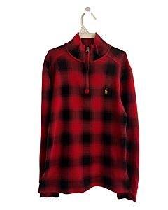 POLO BY RALPH LAUREN  RED  PLAID  PULLOVER