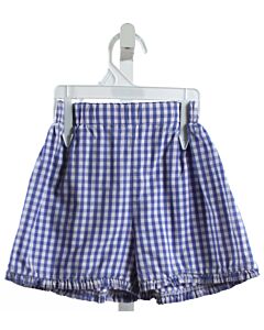 BELLA BLISS  BLUE  GINGHAM  SHORTS WITH RUFFLE