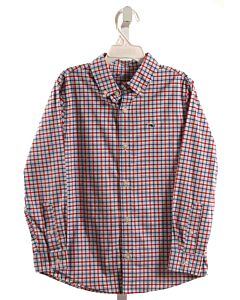 VINEYARD VINES  RED  PLAID  DRESS SHIRT
