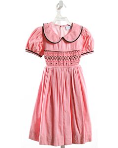 NO TAG  PINK CORDUROY  SMOCKED DRESS