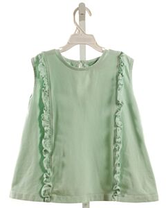 SAGE & LILLY  MINT    SLEEVELESS SHIRT WITH RUFFLE