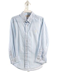 THE BEAUFORT BONNET COMPANY  LT BLUE  GINGHAM  DRESS SHIRT