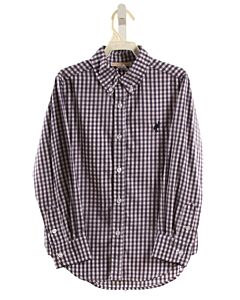 THE BEAUFORT BONNET COMPANY  NAVY  GINGHAM  DRESS SHIRT