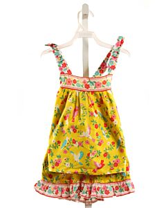 MINI BODEN YELLOW FLORAL 2-PIECE OUTFIT