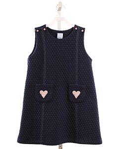 BELLA BLISS  NAVY   APPLIQUED DRESS