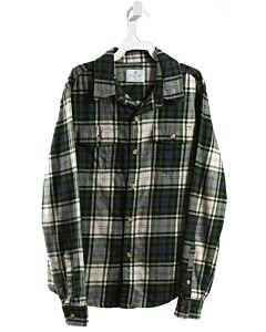 CLASS CLUB  FOREST GREEN  PLAID  DRESS SHIRT