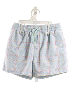 THE BEAUFORT BONNET COMPANY  LT BLUE  PLAID  SWIM TRUNKS