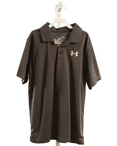 UNDER ARMOUR  GRAY    KNIT SS SHIRT