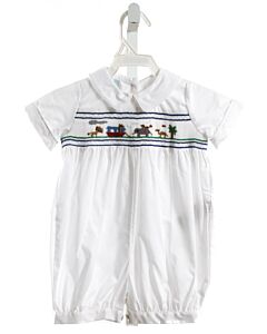 ANNAFIE  WHITE   SMOCKED ROMPER